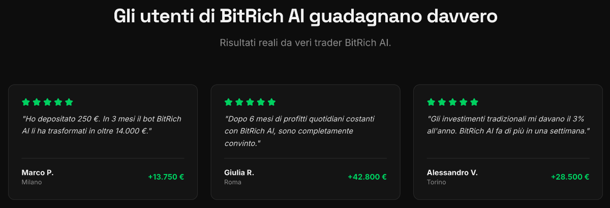 Gli utenti di BitRich AI guadagnano davvero