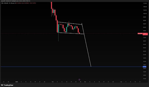 Crypto Trader Predicts Solana 50% Price Crash To  If This Level Breaks