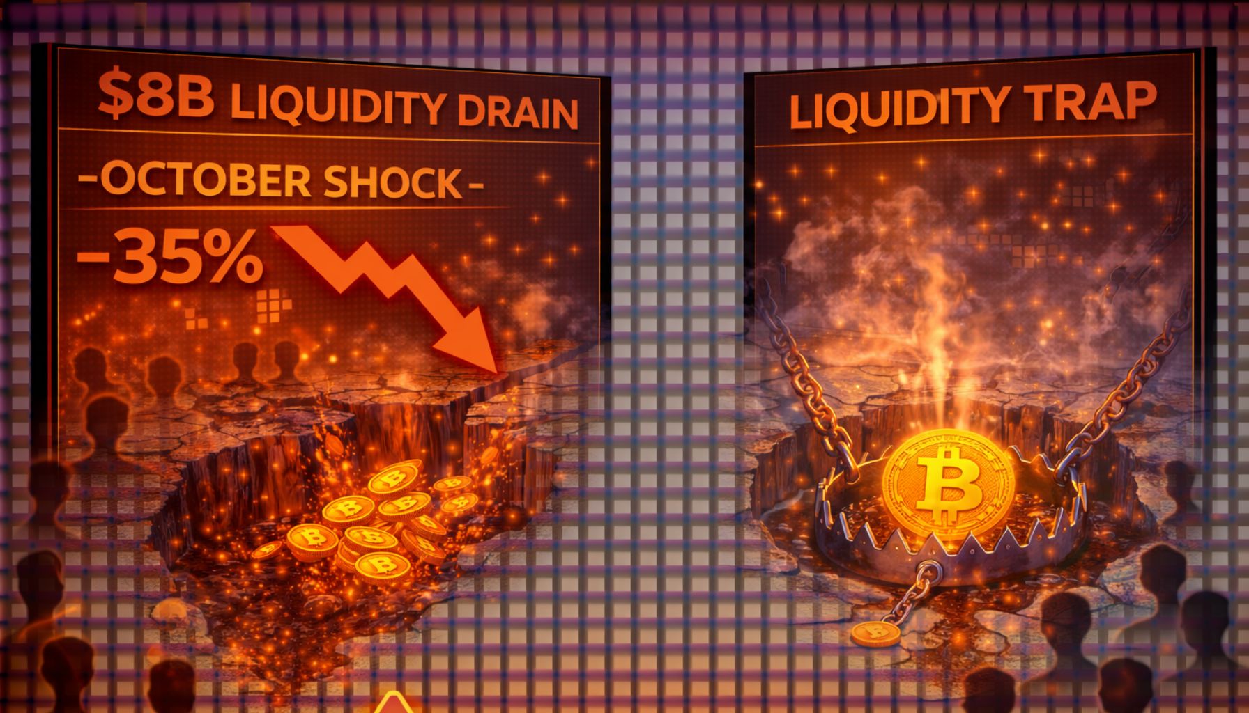 Engine Stalled: How The $8 Billion ‘October Shock’ Left Bitcoin’s Spot Market In A Liquidity Trap