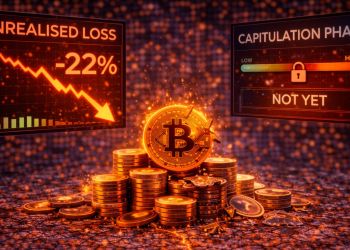 Bitcoin Unrealized Losses Reach 22% – Still No Capitulation Phase