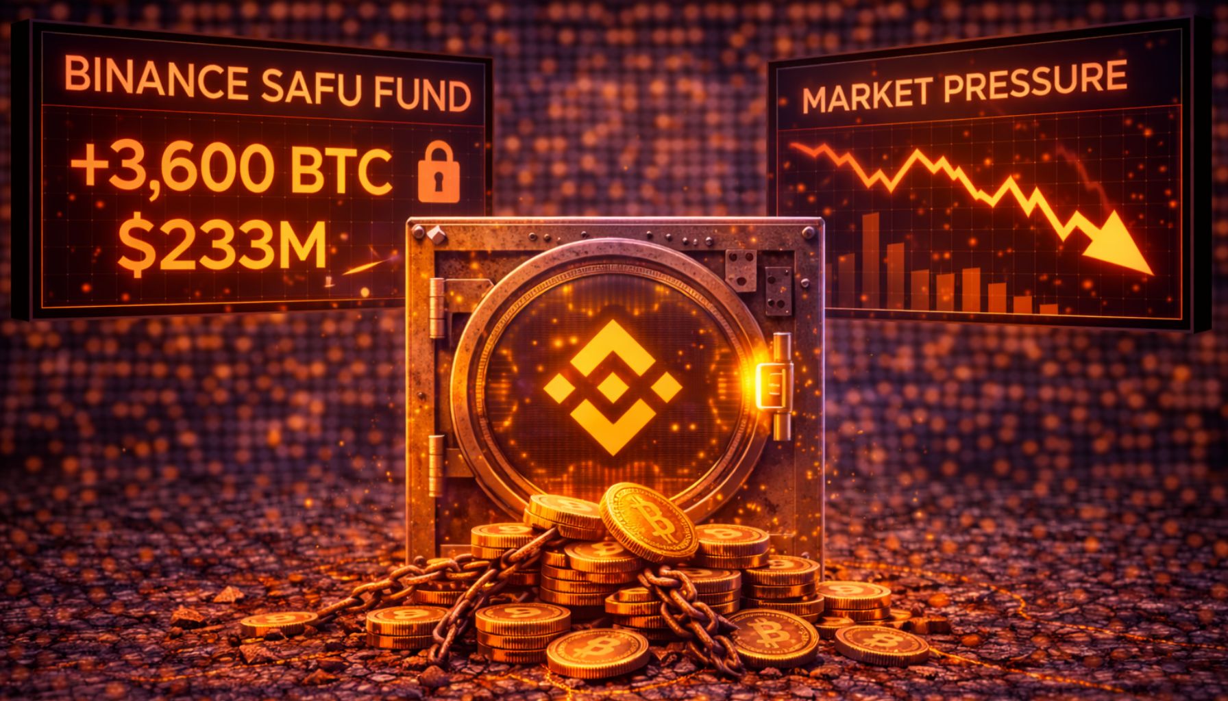 Binance SAFU Fund Adds 3,600 Bitcoin ($233M) As Market Faces Pressure