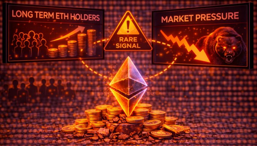 Long-Term Ethereum Holders Expand Positions While Market Faces Pressure: Rare Signal Emerges