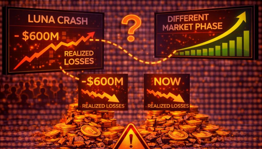 Bitcoin Realized Losses Hit Luna Crash Levels — But Price Context Points To A Different Market Phase