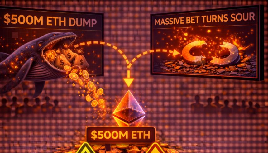 Hyperunit Whale Dumps $500M In Ethereum As Massive Crypto Bet Turns Sour
