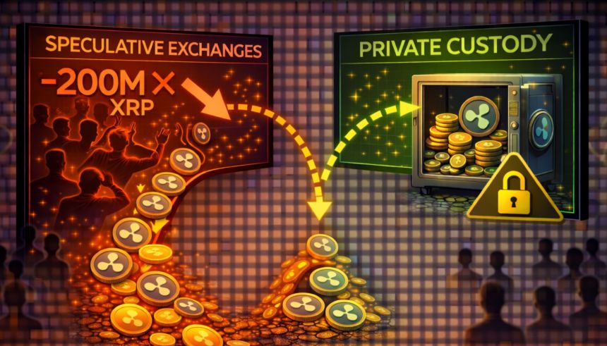 The 200 Million XRP Exodus: Investors Swap Speculation For Private Custody
