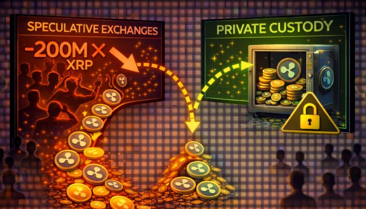 The 200 Million XRP Exodus: Investors Swap Speculation For Private Custody