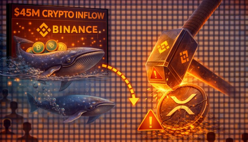 The $45 Million Crypto Hammer: Whale Inflow To Binance Threatens To Shatter XRP’s Recovery