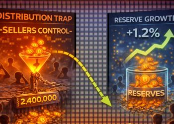 The Distribution Trap: Why Bitcoin’s Reserve Growth Proves Sellers Still Hold The Tape
