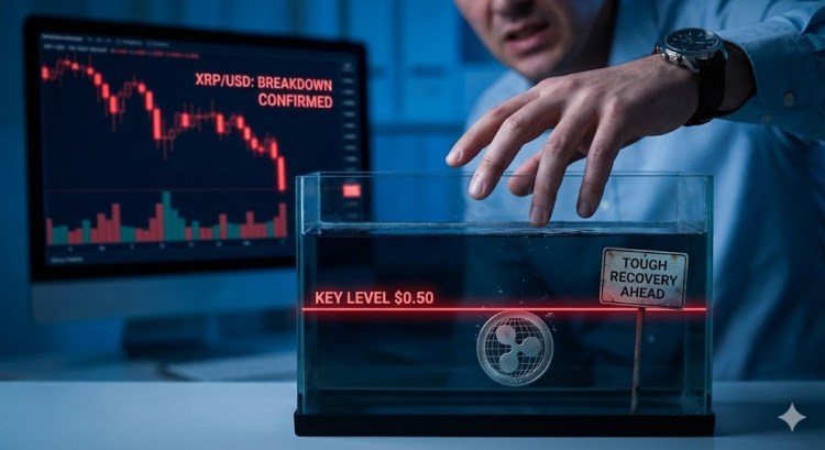 XRP Price Sinks Beneath Key Level