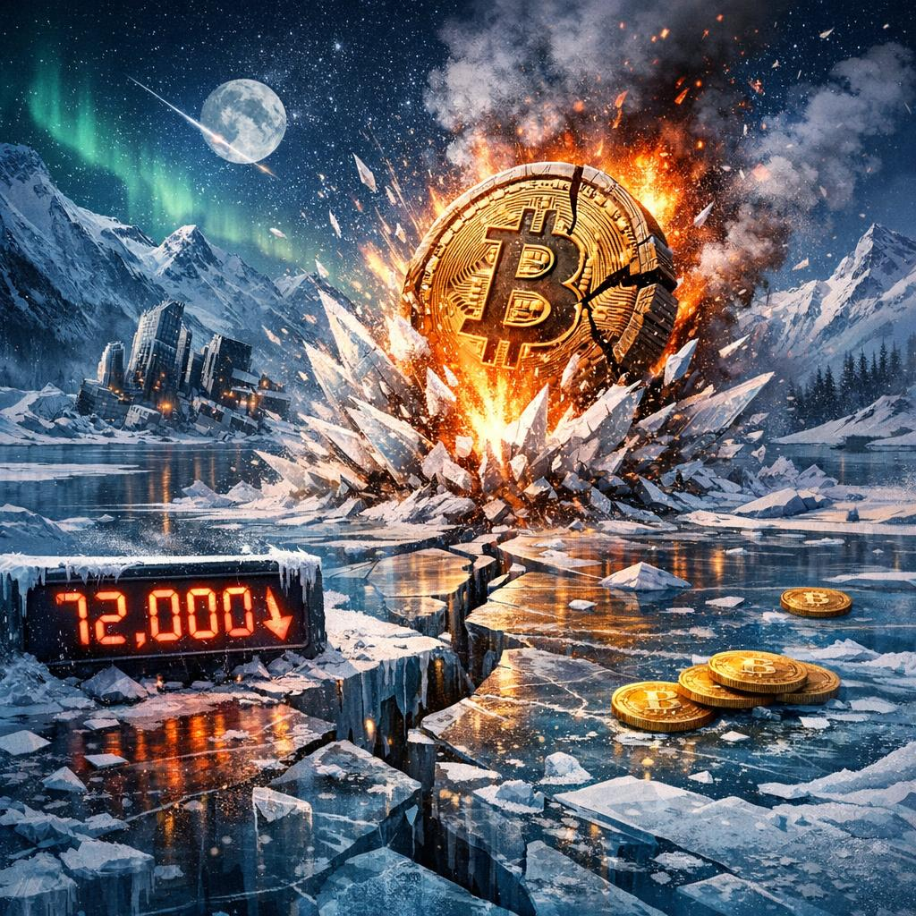 Bitcoin Crash To $72,000 Signals Major Reset: On-Chain Metrics Deteriorate