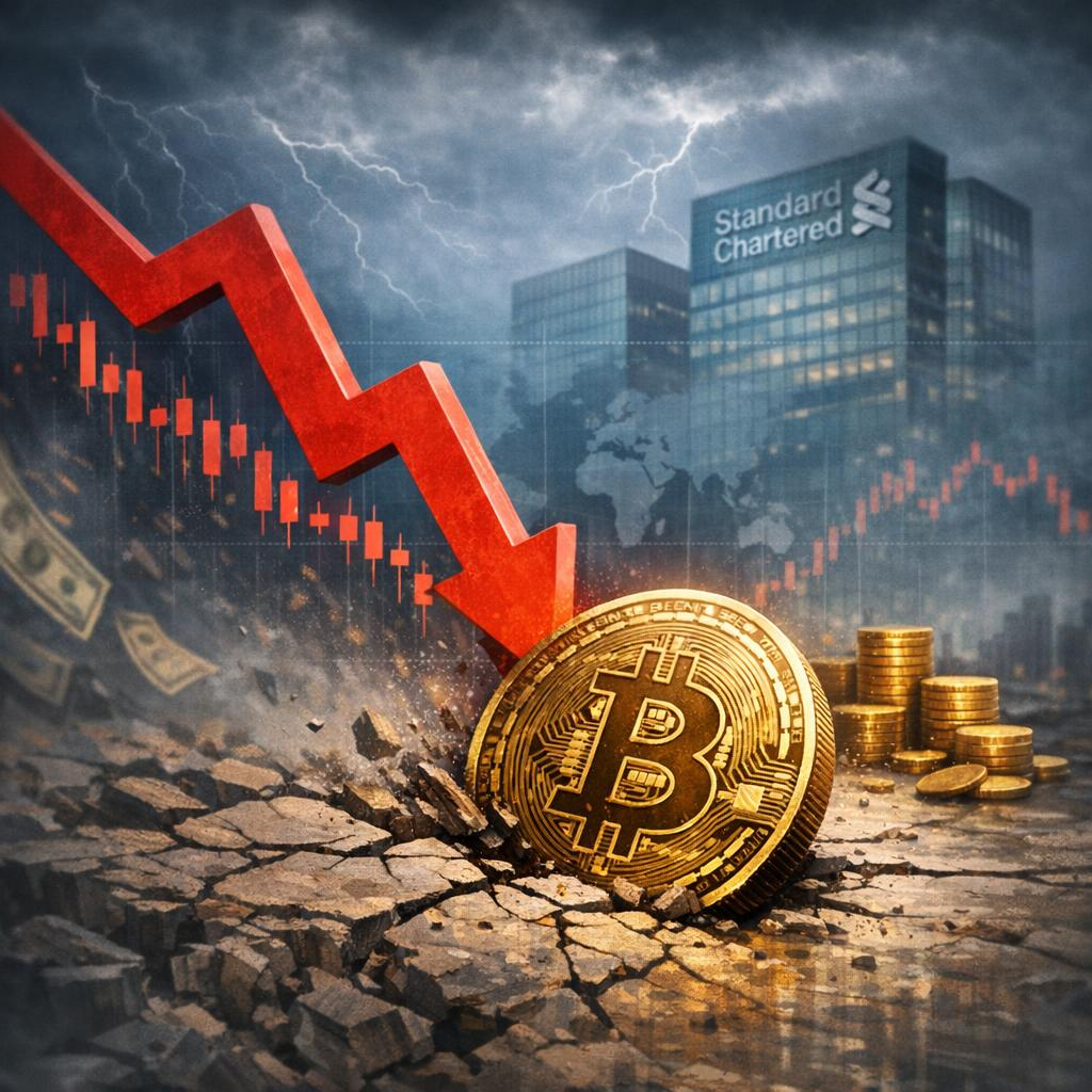 Standard Chartered Lowers Bitcoin Forecast: Predicts Price Dive To $50,000 Before Rebound