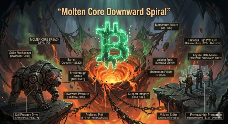 Bitcoin Price Breaks Below $70K