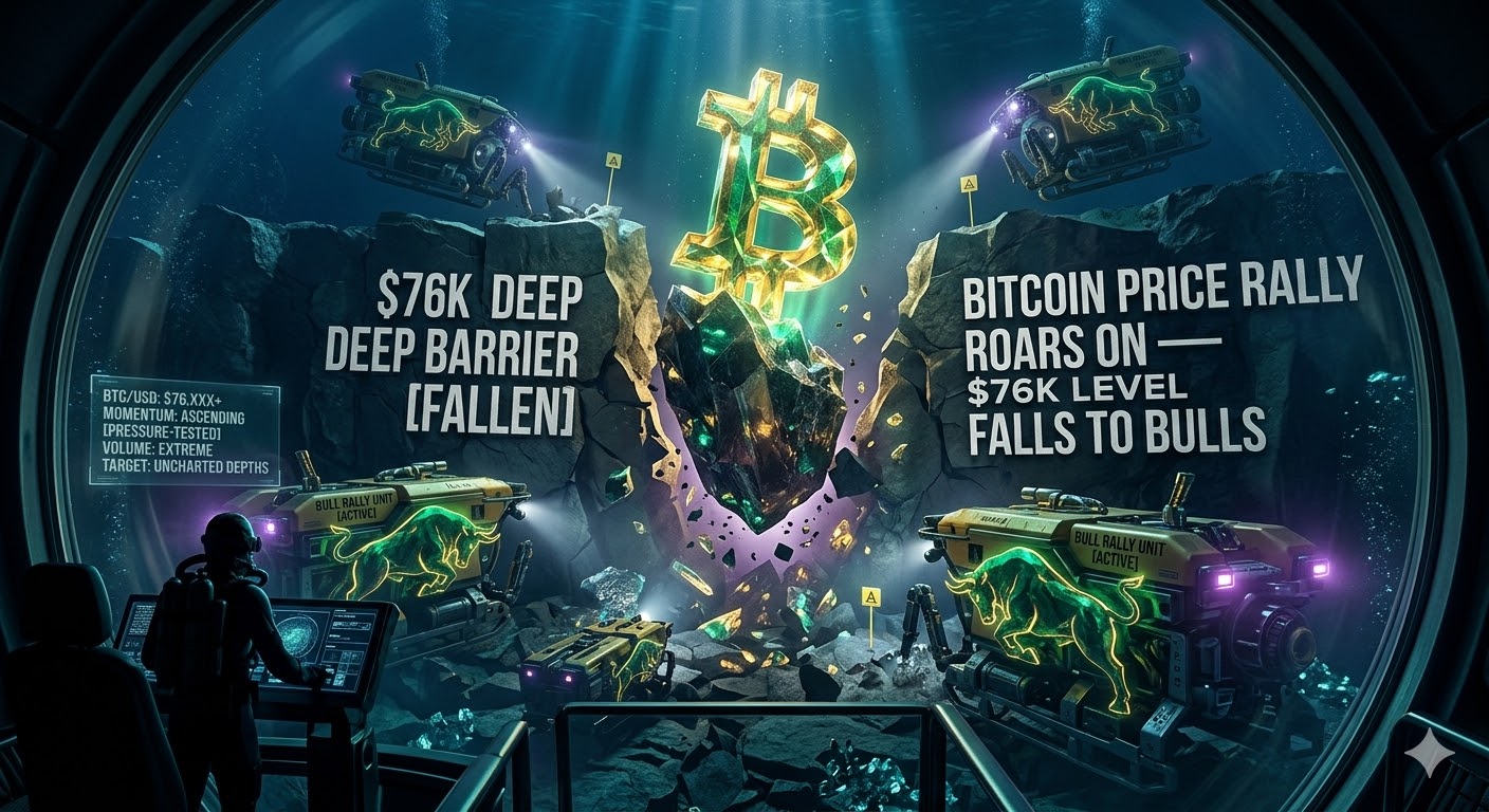 Bitcoin Price Rally Roars On — $76K Level Falls to Bulls