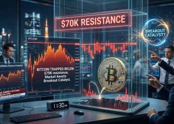 Bitcoin Price Trapped Below $70K