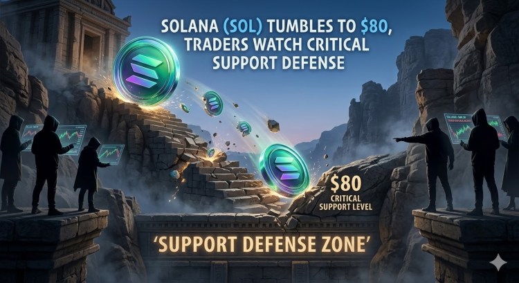 Solana (SOL) Tumbles to $80