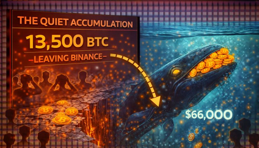 The Quiet Accumulation: 13,500 Bitcoin Leaving Binance Signals A Strategic Whale Pivot at $66,000