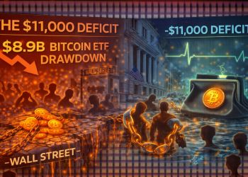 The $11,000 Deficit: Why the Record $8.9B Bitcoin ETF Drawdown Is Paralyzing Wall Street’s BTC Appetite