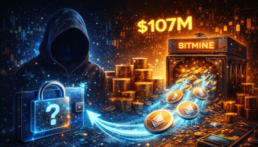 Unknown Wallet Buys $107 Million In Ethereum – Purchase Pattern Points To Bitmine