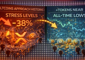 Altcoins Approach Historic Stress Levels as 38% of Tokens Near All-Time Lows