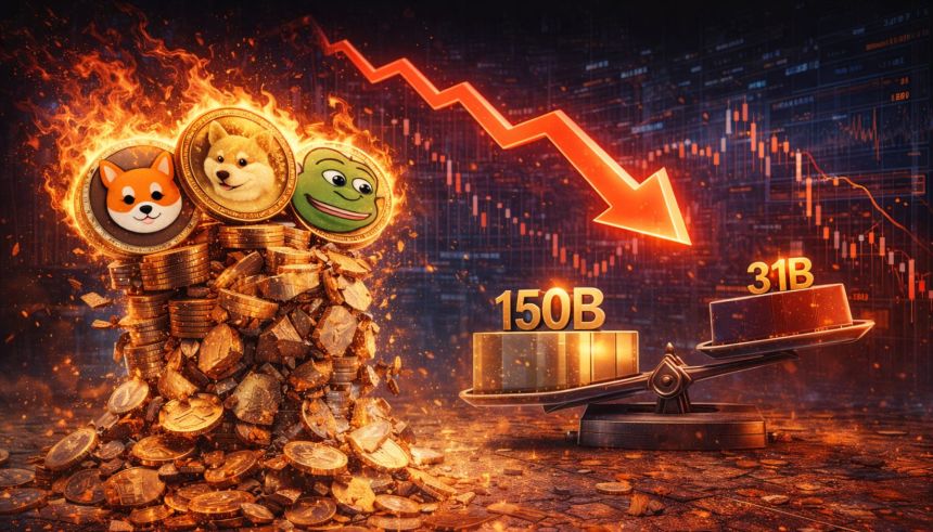From $150B To $31B: The Brutal Deleveraging Of The Memecoin Attention Economy