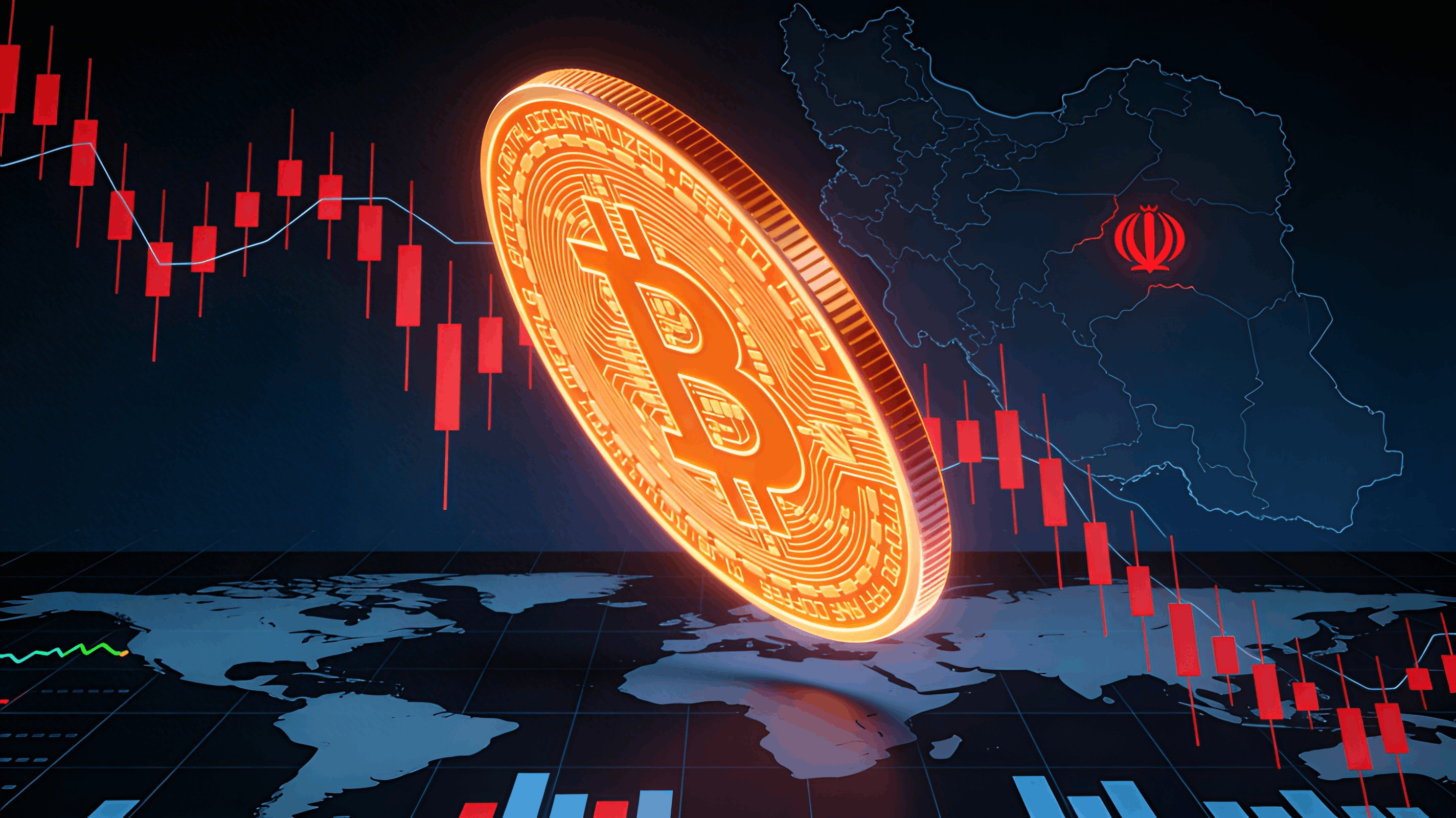 Bitcoin Slides Again as Iran War Jitters Hit BTC, Risk Assets