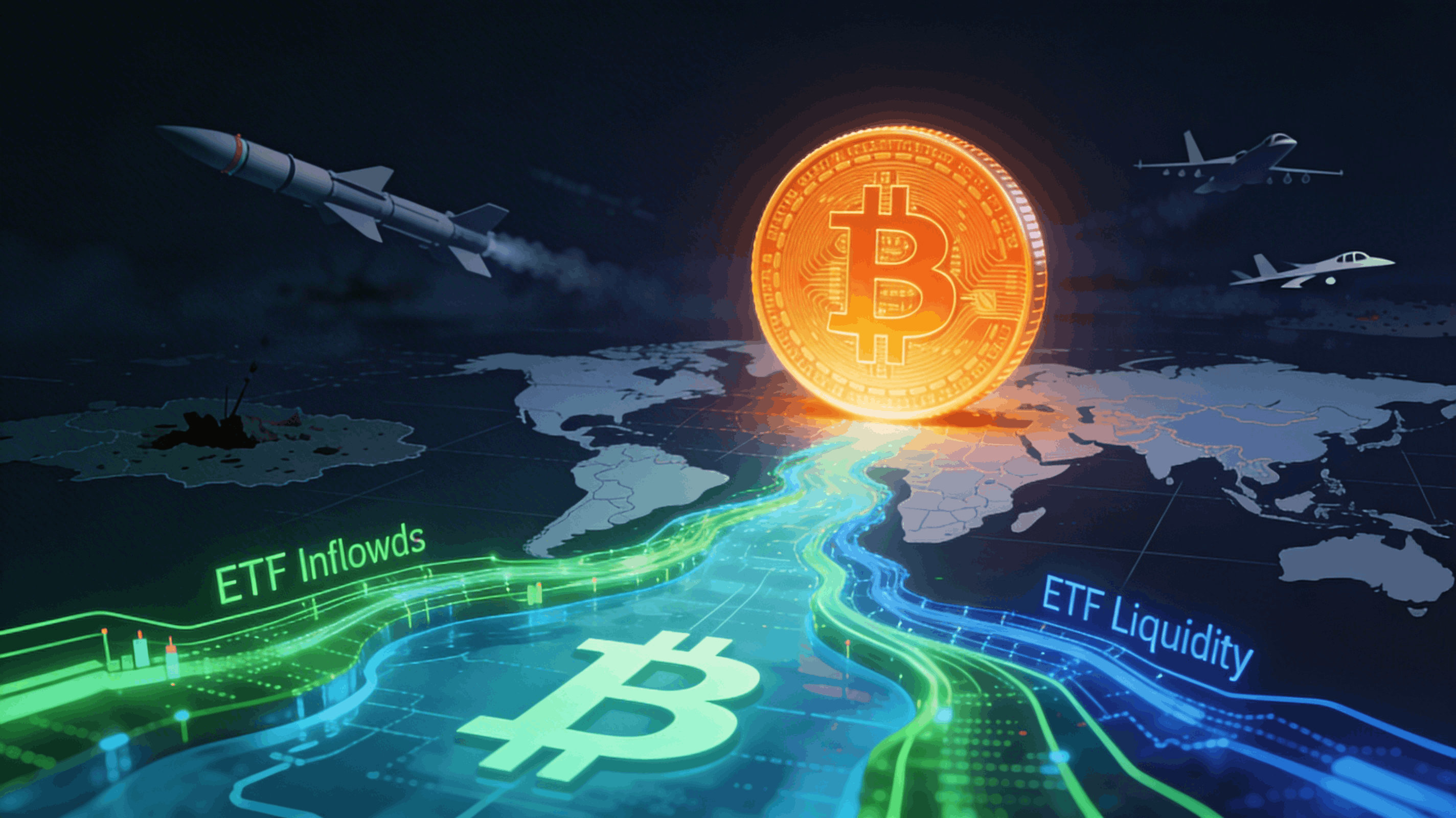 Bitcoin Price Shakes Iran Fear as ETF Inflows Drive Short Squeeze Into The Vital $70K Level