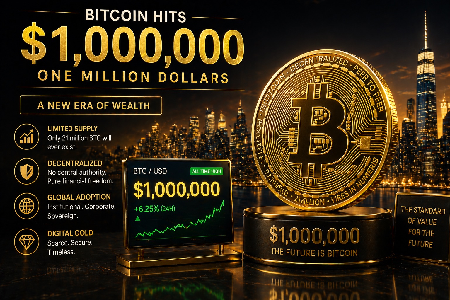 Samson Mow prevê Bitcoin a US$ 1 milhão: Entenda o choque de oferta que pode disparar o preço