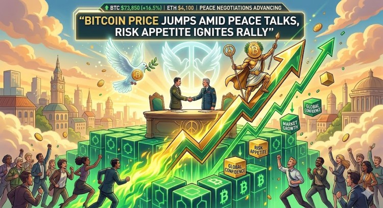 Bitcoin Price Jumps Amid Peace Talks