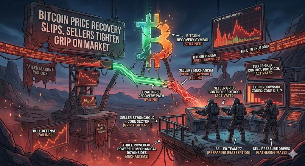 Bitcoin Price Recovery Slips, Sellers Tighten Grip on Market