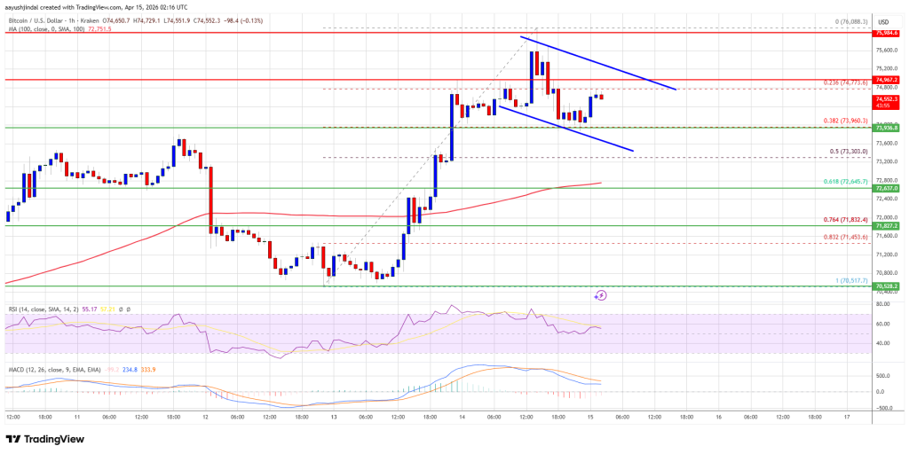 Bitcoin Price Cools Off, Bulls Prepare for Next Leg Higher