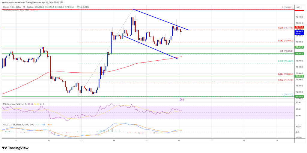 Bitcoin Price Targets $75K Break, Is a New Rally Incoming?