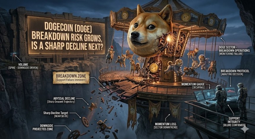 Dogecoin (DOGE) Breakdown Risk Grows