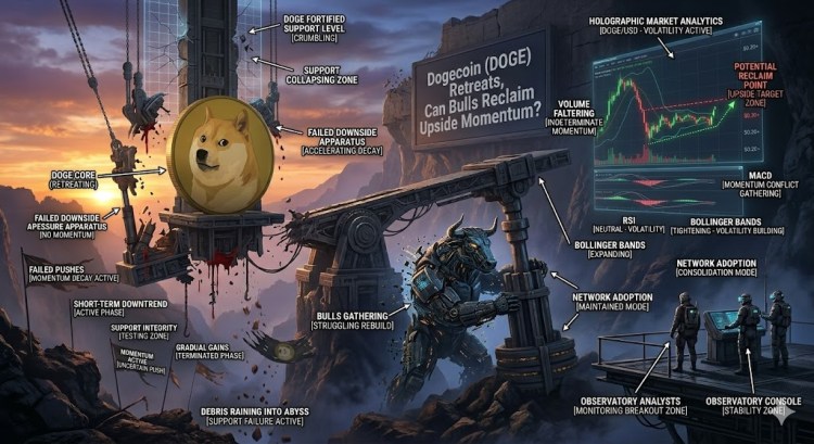 Dogecoin (DOGE) Retreats