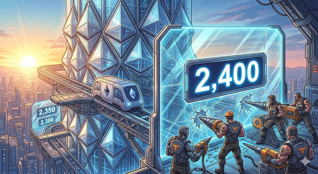 Ethereum Price Climbs Gradually, Can Bulls Break $2,400 Barrier?