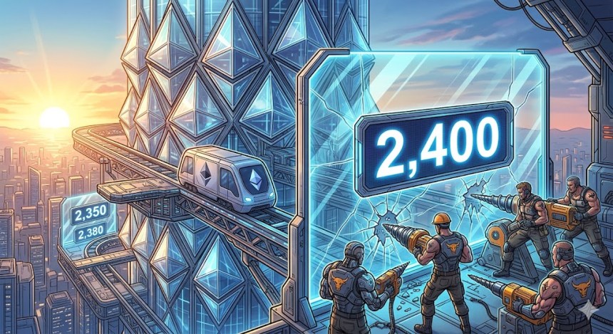 Ethereum Price Climbs Gradually, Can Bulls Break $2,400 Barrier?