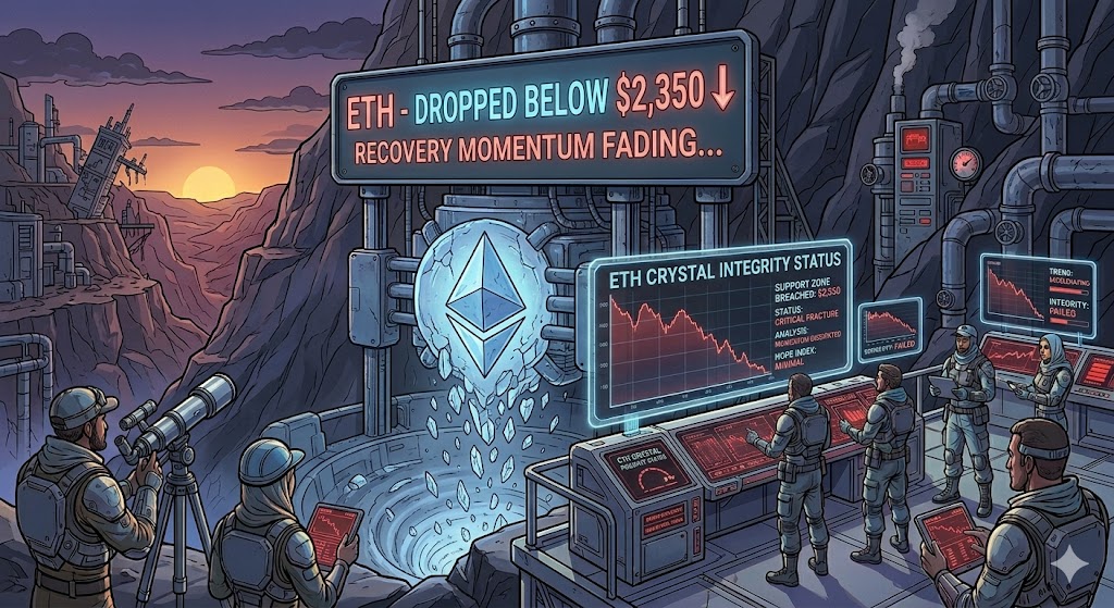 Ethereum Price Drops Below $2,350, Recovery Hopes Start To Fade