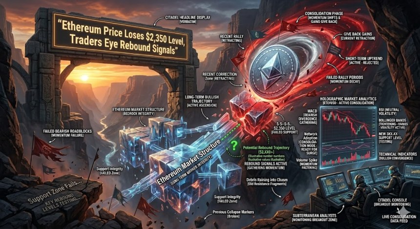 Ethereum Price Loses $2,350 Level, Traders Eye Rebound Signals