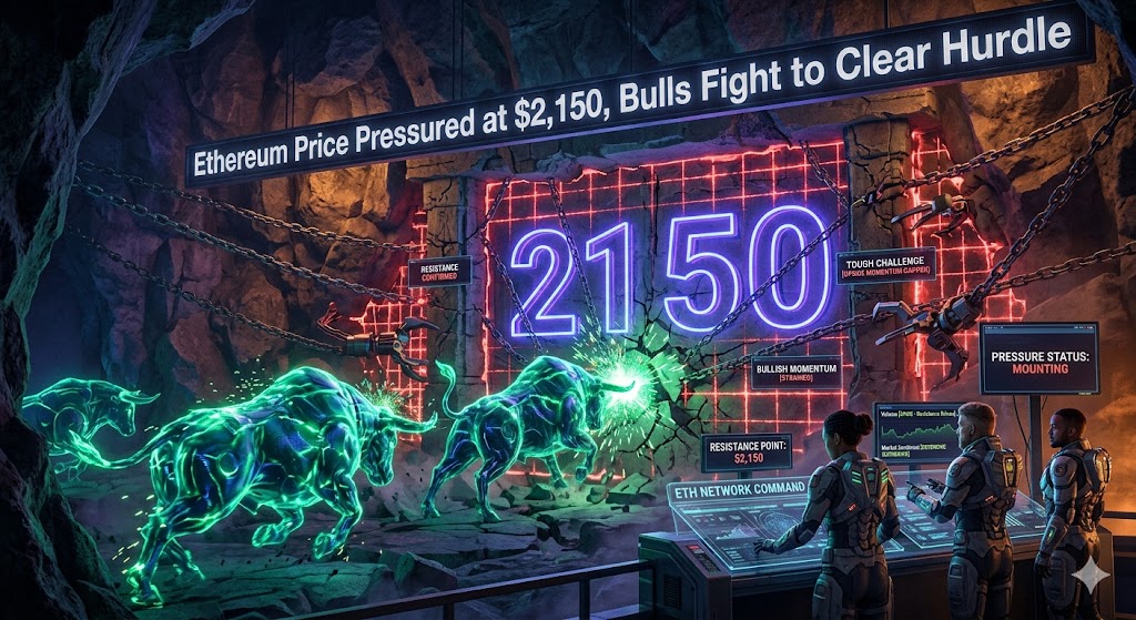 Ethereum Price Pressured at ,150, Bulls Fight to Clear Hurdle Ethereum Price Pressured at ,150, Bulls Fight to Clear Hurdle