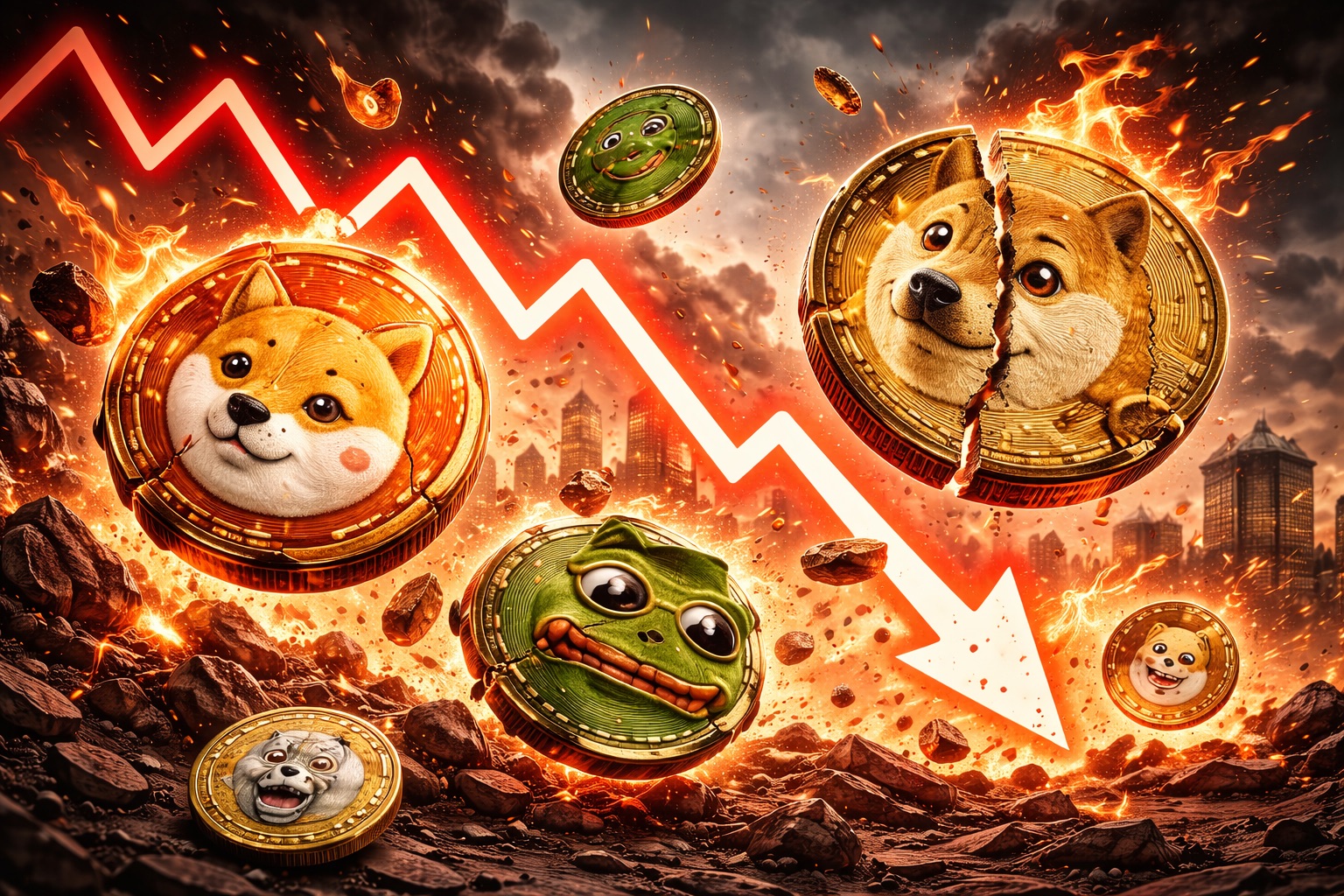 Meme Coin Unicorns That Are Now Basically Dust Again