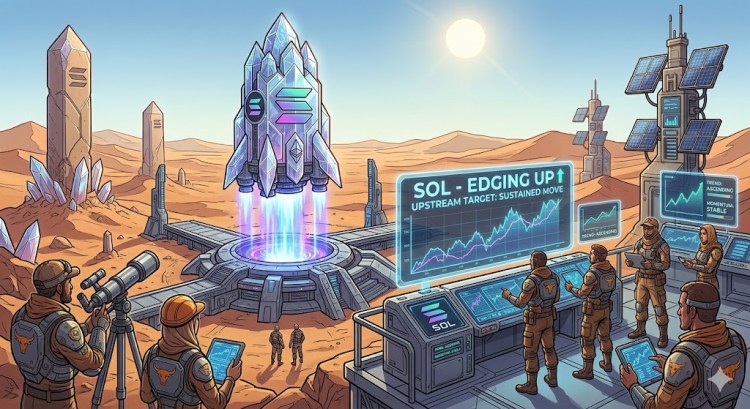 Solana (SOL) Edges Up