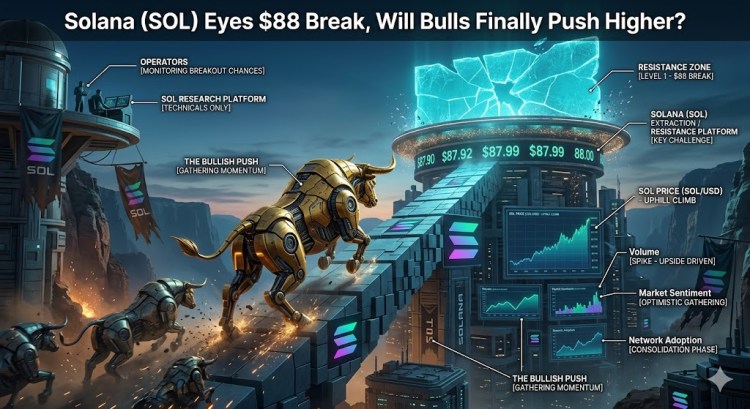 Solana (SOL) Eyes $88 Break