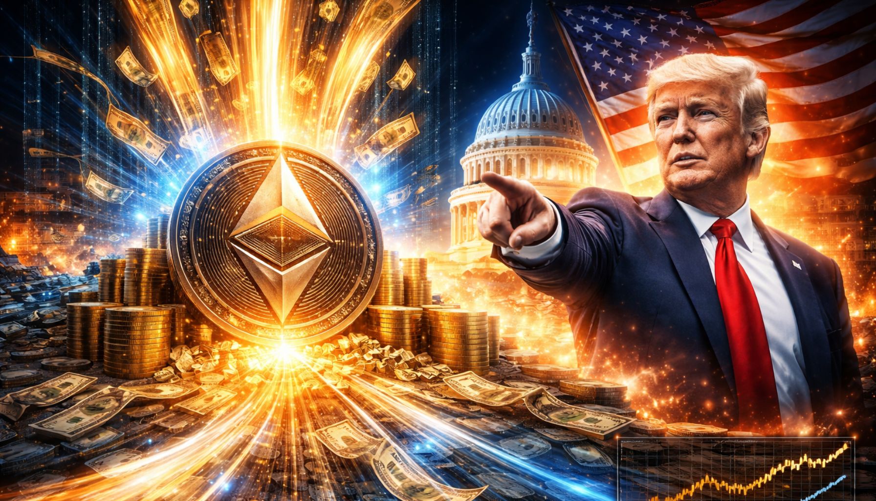 Ethereum Absorbs B In An Hour As Trump Signals Escalation Ethereum Absorbs B In An Hour As Trump Signals Escalation