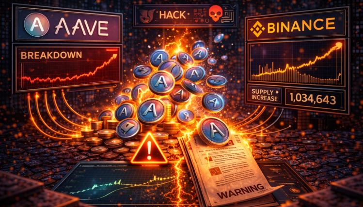 Aave Breakdown Deepens With Supply Flooding Back To Binance. Learn What Triggered The Rush