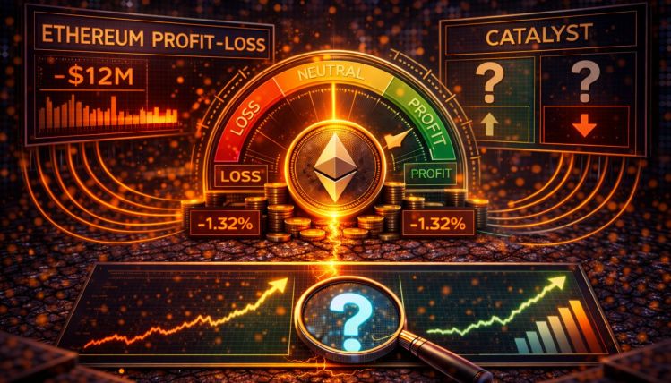 Ethereum Profit-Loss Indicator Is Hovering Just Below Neutral – The Market Waits for A Catalyst