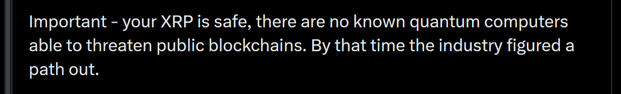 Quantum-safe XRP accounts chart