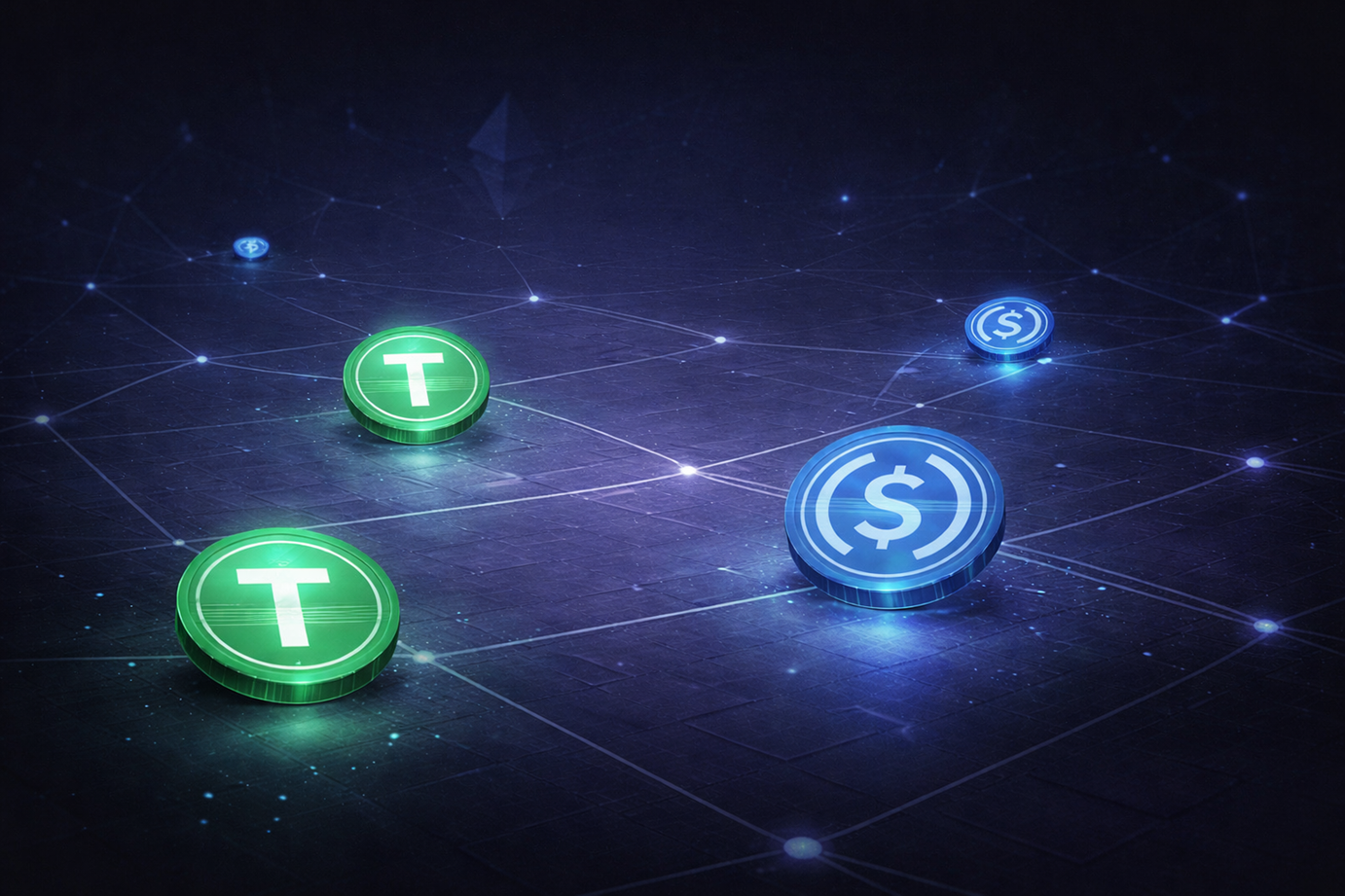 USDT, USDC Activity Drops To Lowest Level Of 2026 On Ethereum