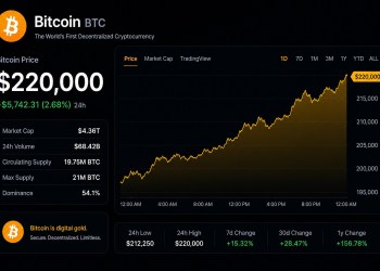 Bitcoin price $220,000