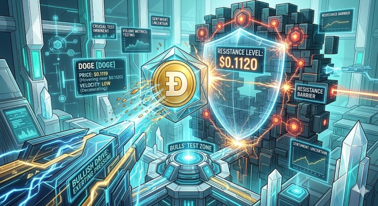 Dogecoin (DOGE) Slows Near $0.1120
