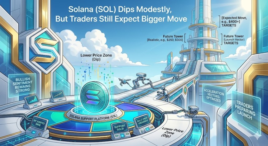 Solana (SOL) Dips Modestly
