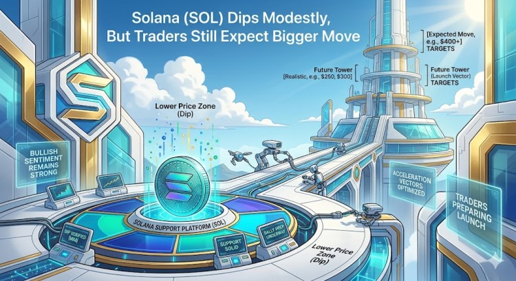 Solana (SOL) Dips Modestly